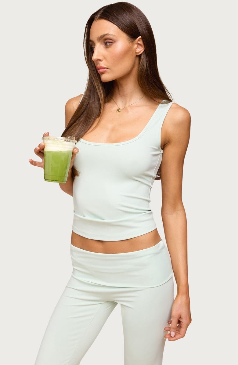 EDIKTED Kiarra Scoop Neck Tank, Alternate, color, Mint