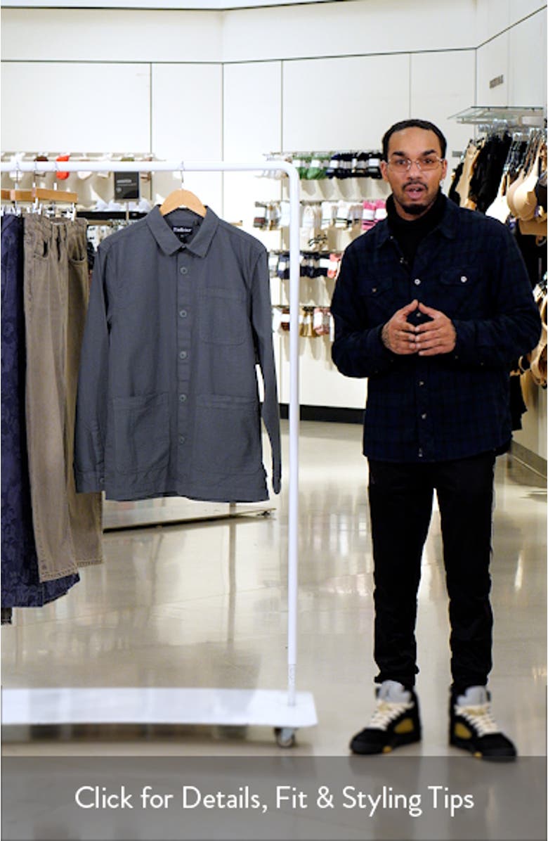 Callercove Cotton Seersucker Button-Up overshirt, sales video thumbnail