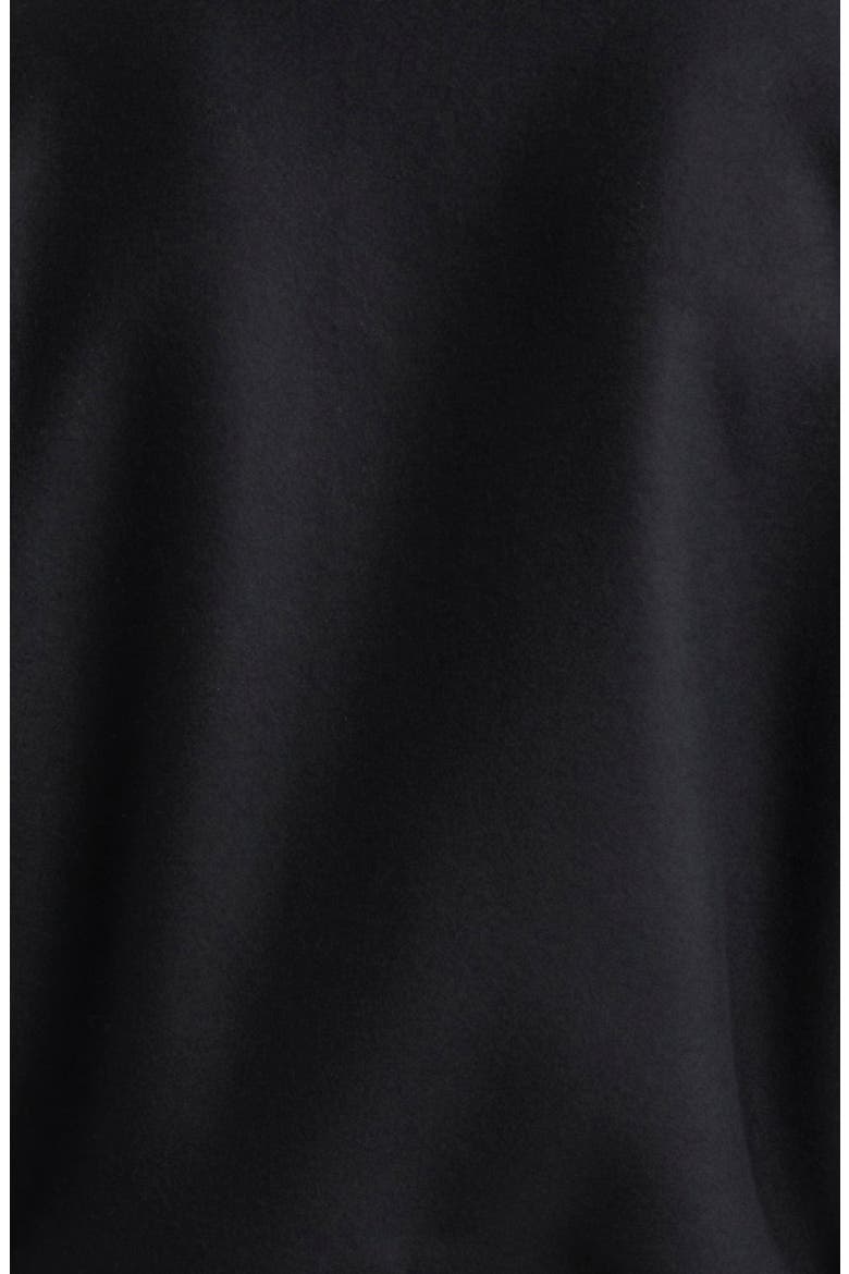 Wool Blend & Leather Varsity Jacket, Alternate, color, BLACK