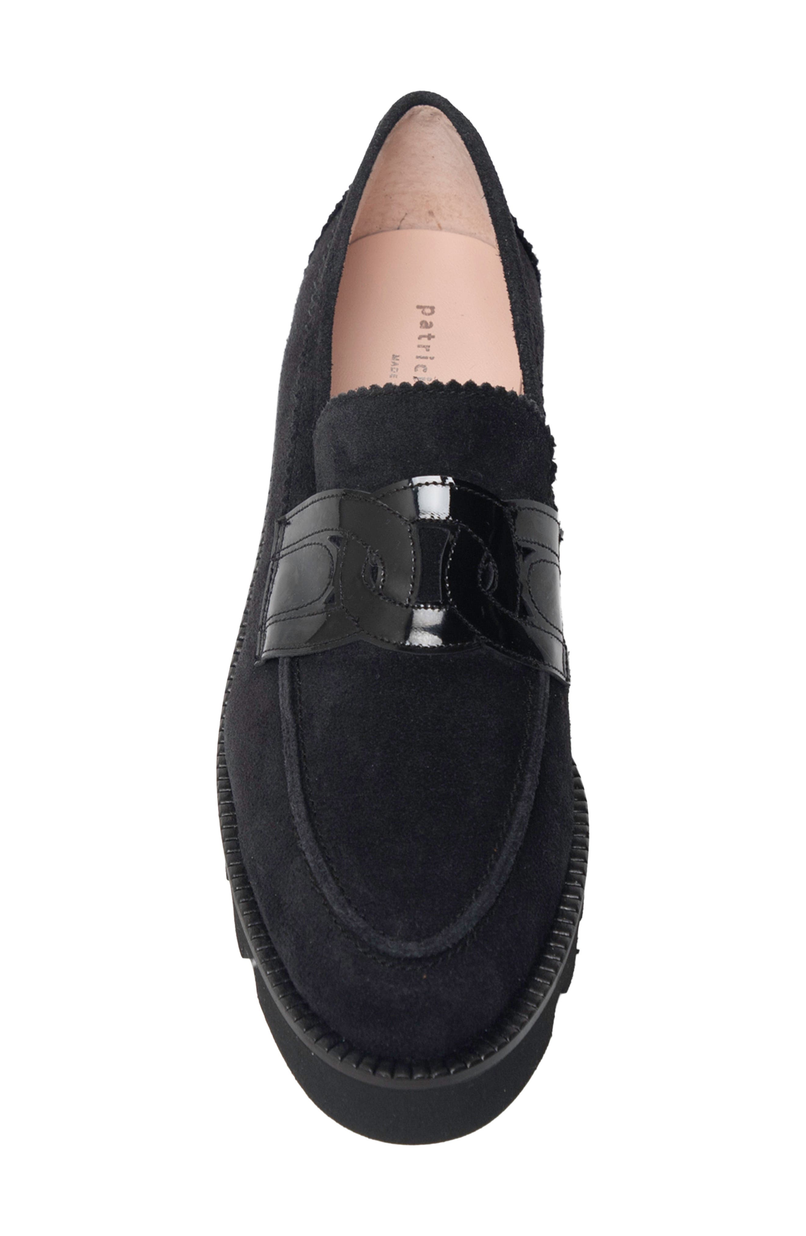 Boca Lug Loafer, Alternate, color, BLACK SUEDE