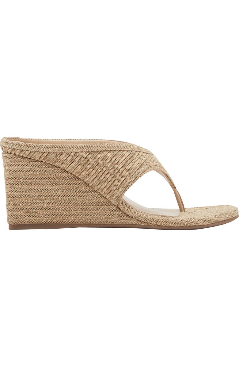 Marc Fisher LTD Udena Wedge Flip Flop, Alternate, color, Light Natural
