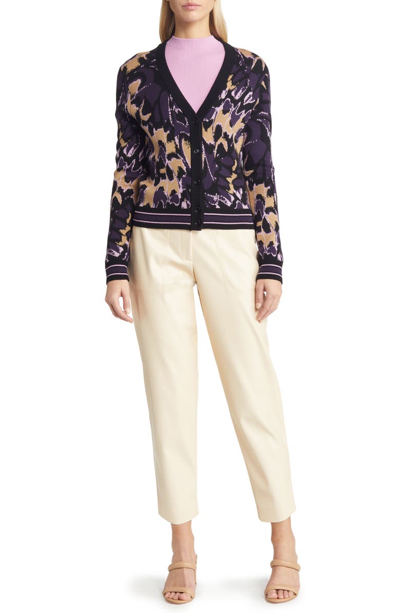 BOSS Feskies Funnel Neck Sleeveless Rib Sweater, Alternate, color, 