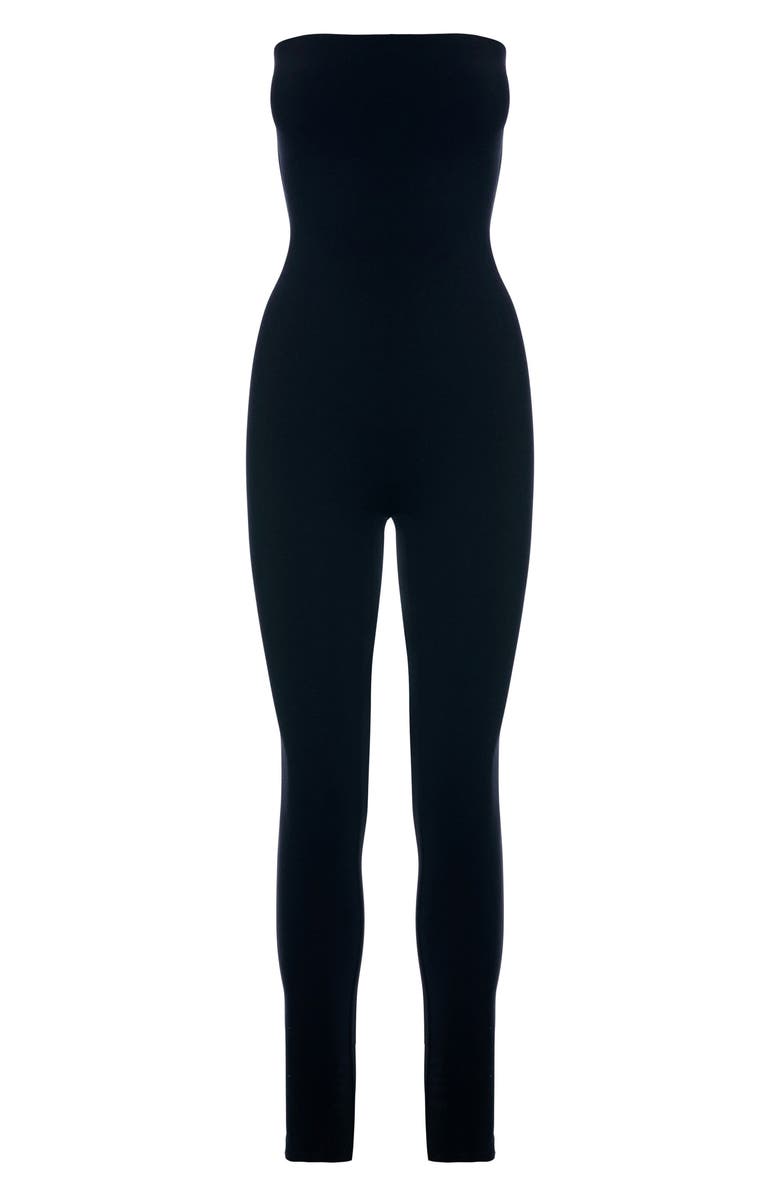 Naked Wardrobe Tube Tight Strapless Jumpsuit, Alternate, color, 