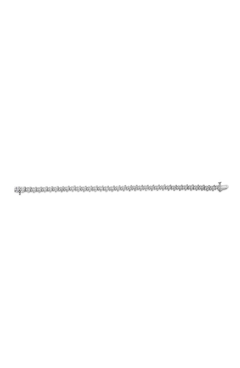 Haus of Brilliance Silver 1.00 Cttw Marquise Link Bracelet, Alternate, color, White