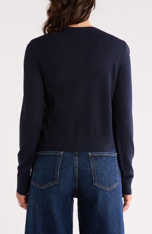 Nordstrom Rack Crewneck Cardigan In Gold