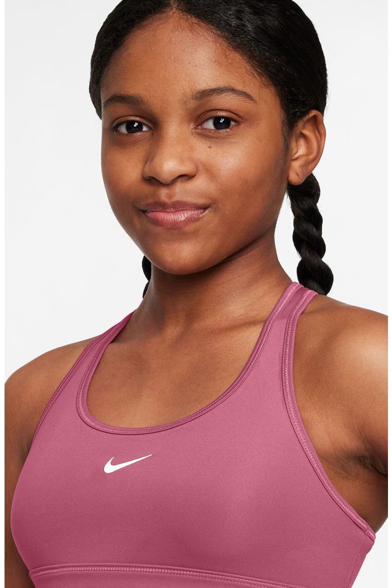 Kids' Dri-FIT Racerback Sports Bra, Alternate, color, PEONY