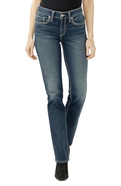 Suki Curvy Mid Rise Slim Bootcut Jeans (Taylor)