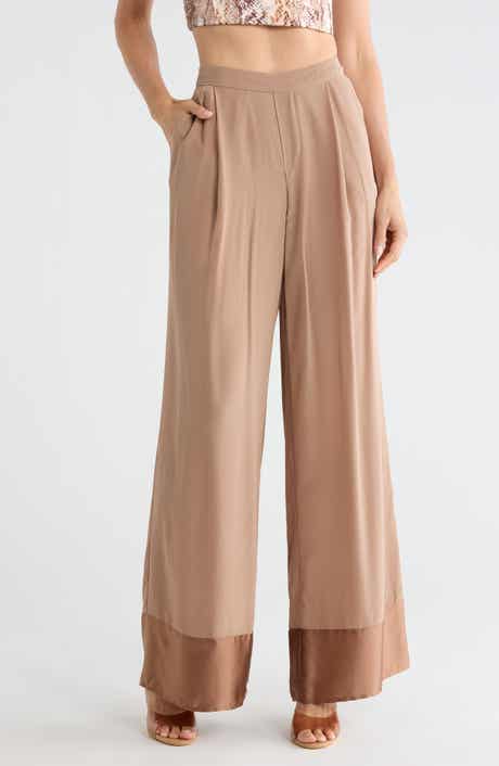 Tavia Silk Pull-On Pants