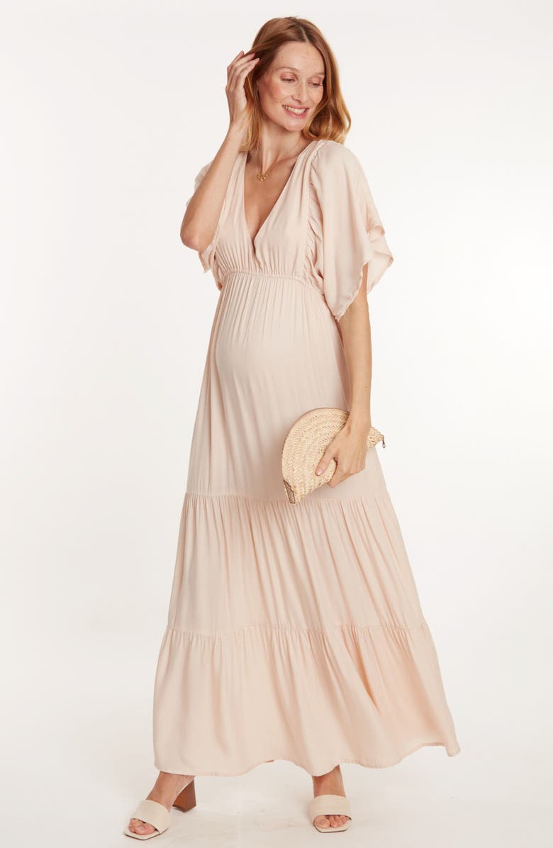 Cache Coeur Claudette Maternity Maxi Dress, Alternate, color, 