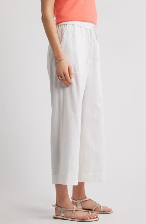 Caslonr Caslon(r) Crop Drawstring Pants In White