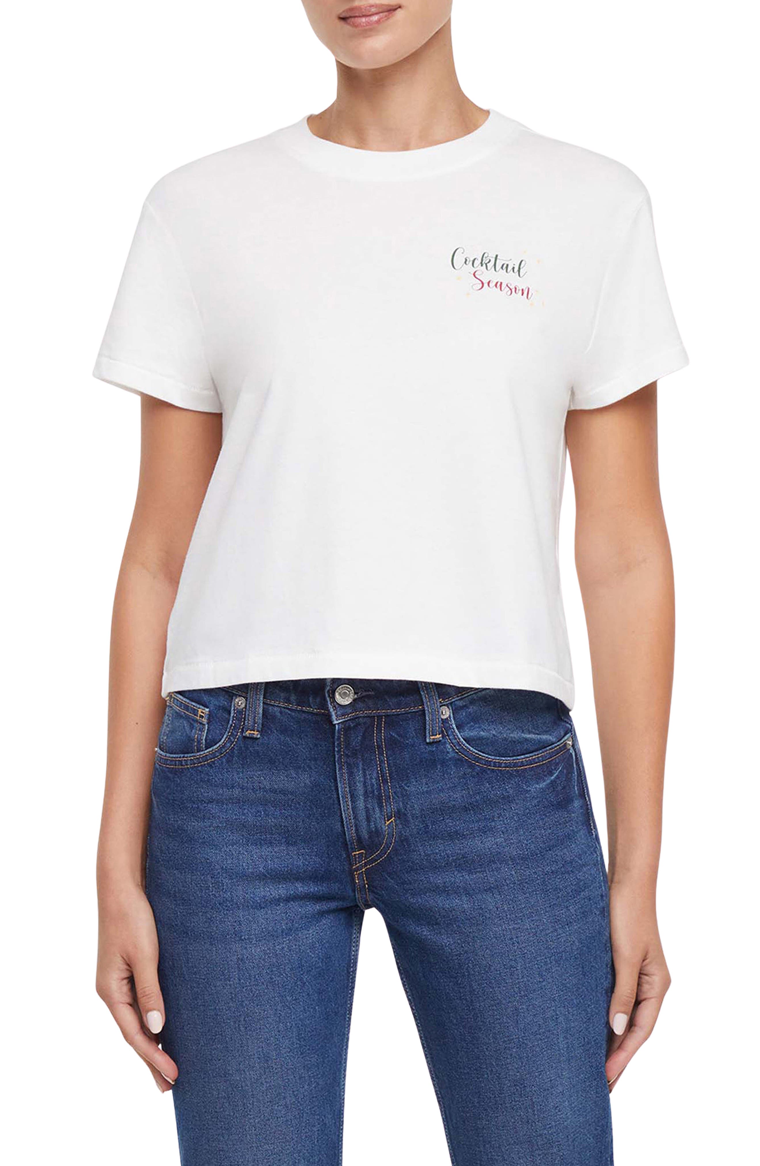Wildfox Jamie Cocktail Season Graphic T-Shirt