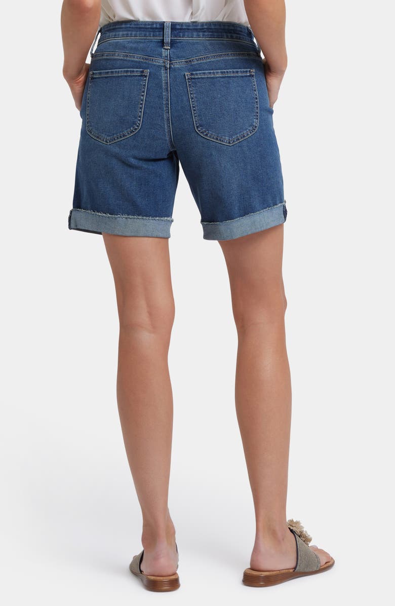 NYDJ Diana Relaxed Cuff Denim Shorts, Alternate, color, Valencia Surf