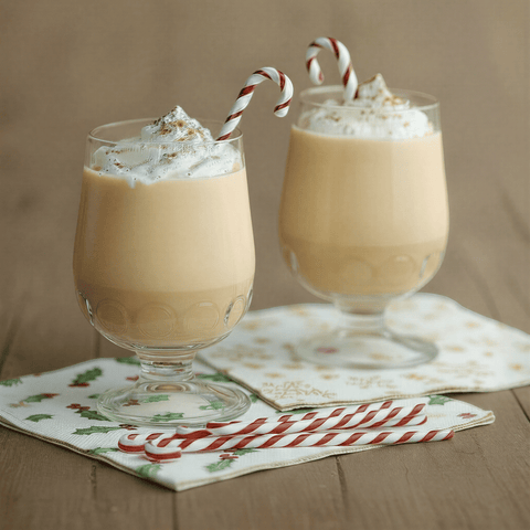 Glass Candy Cane Shaped Stir Sticks, Set of 6