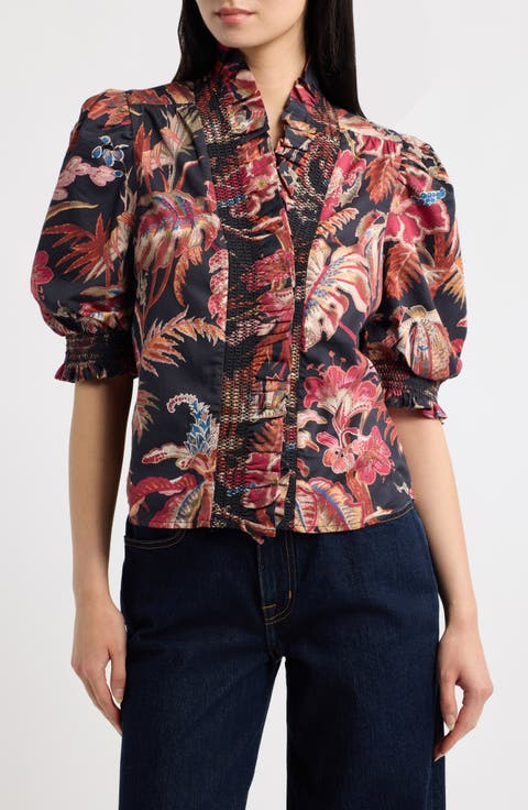 Zuri Ruffled Cotton Top