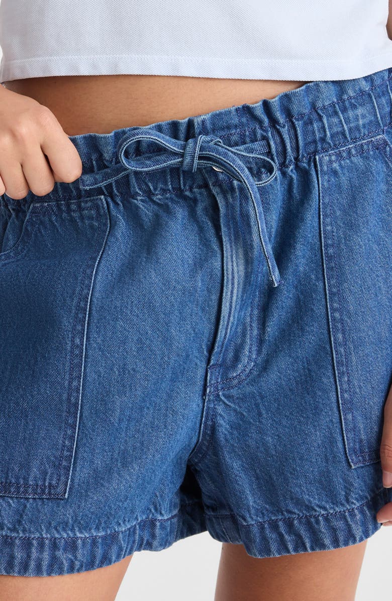 Madewell Utility Shorts, Alternate, color, Marina Blue