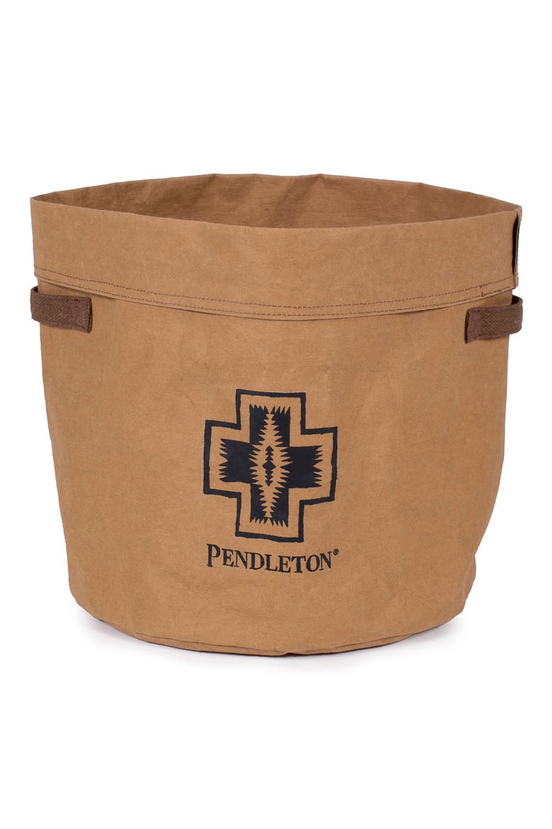 Washable Paper Pet Toy Bucket, Main, color, BROWN