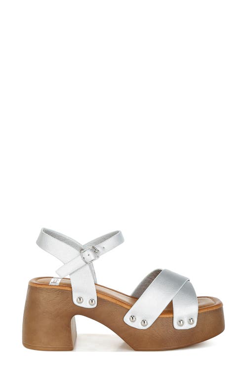 Rag & Co Morasa Platform Sandal In Silver