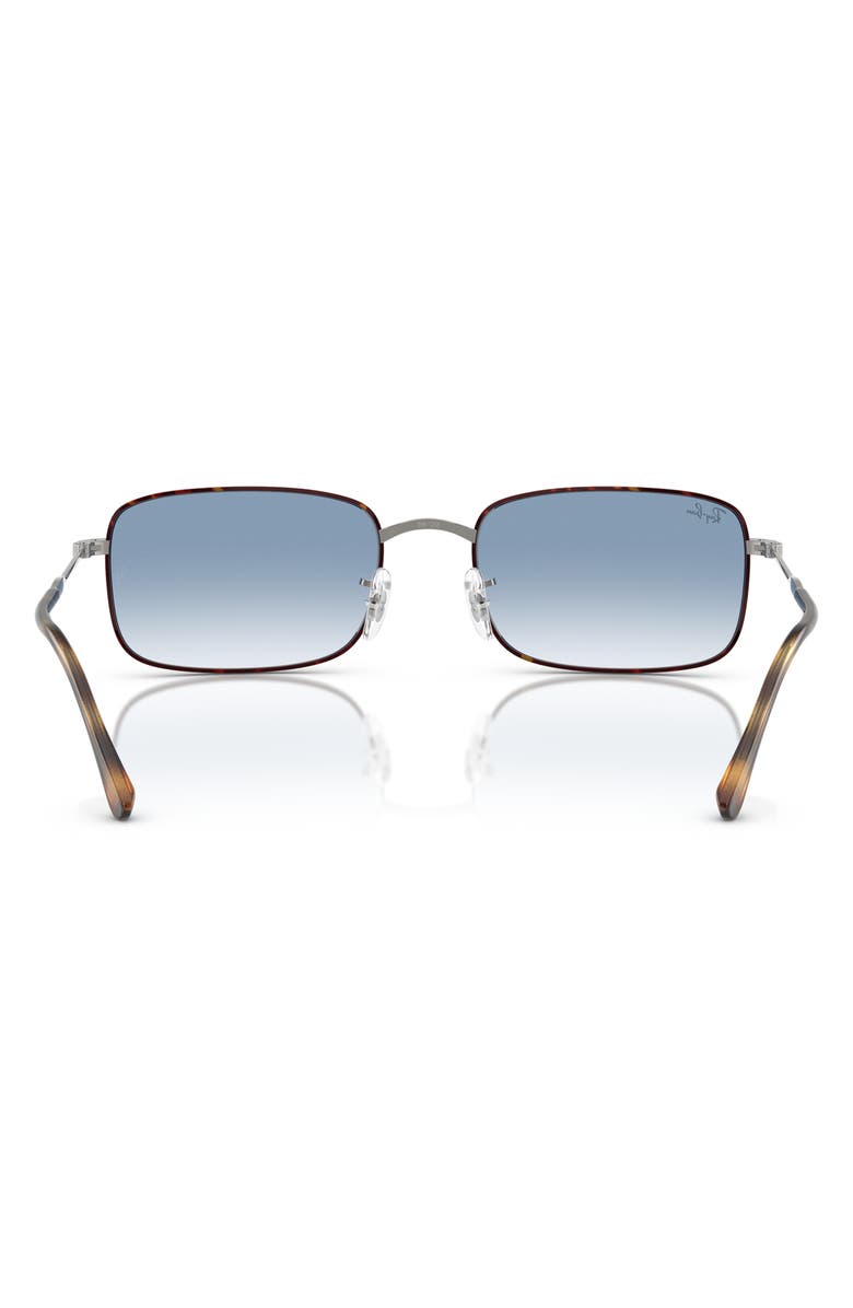 Ray-Ban 56mm Gradient Rectangle Sunglasses, Alternate, color, Brown Gradient