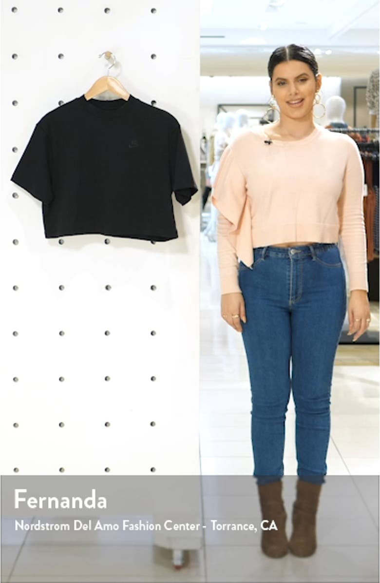 Sportswear Short Sleeve Jersey Crop Top, sales video thumbnail