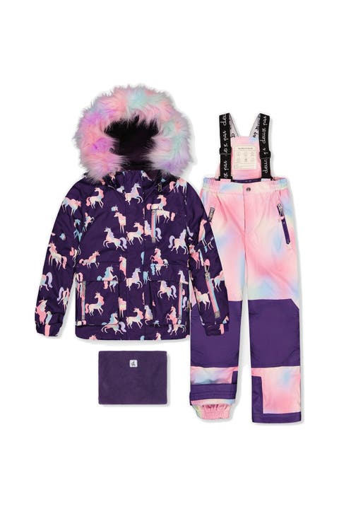 Play Unicorn Jacket & Reinforced Pants Two Piece Snowsuit