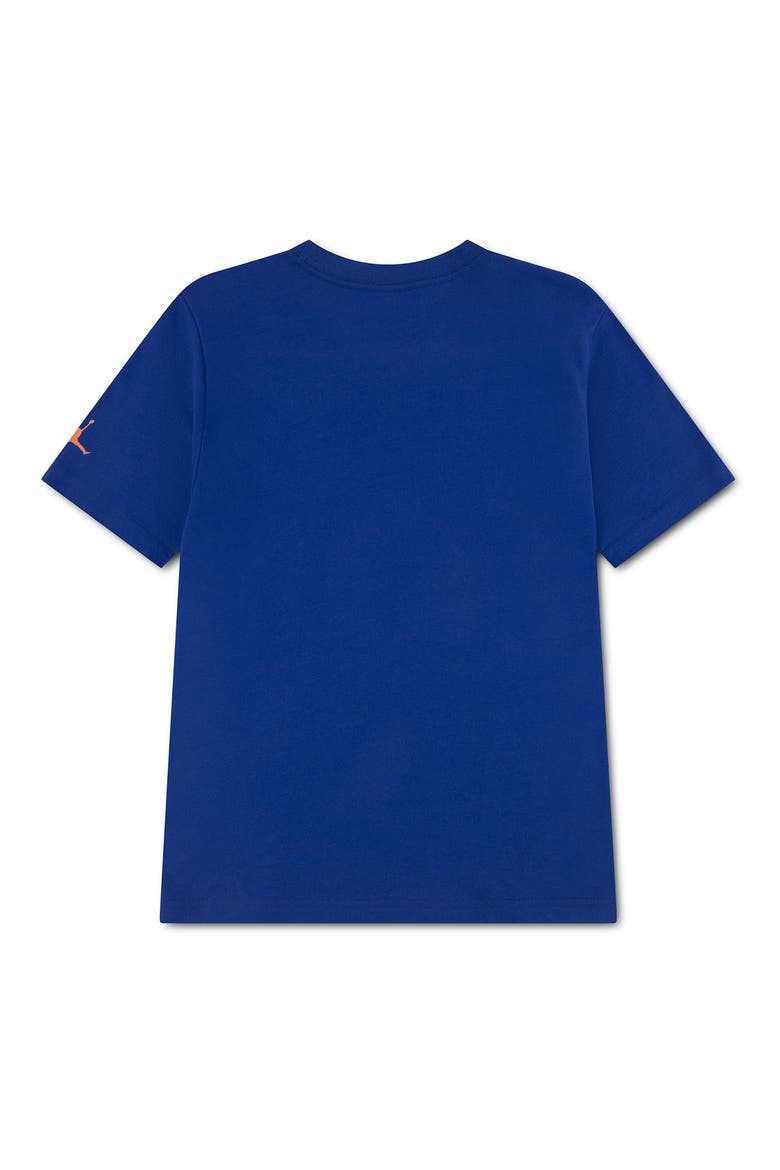 Kids' Jumpman Grid Blur T-Shirt, Alternate, color, GAME ROYAL