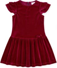 Florence Eiseman Stretch Velvet Dress with Bow