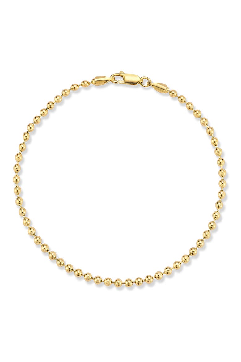 Ball Chain Bracelet, Main, color, GOLD