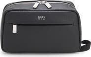 BOSS Ray Evo Faux Leather Washbag