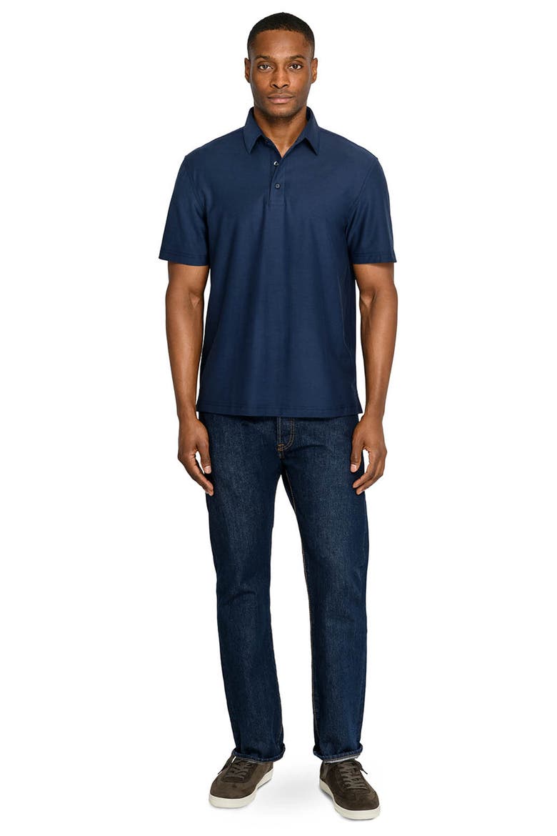 Solid Mapleton Luxe Cross Dyed Polo, Alternate, color, NAVY