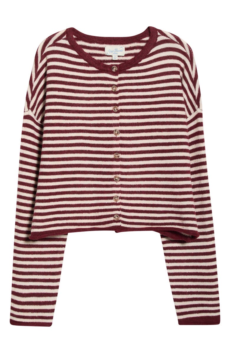 PacSun Georgia Stripe Roll Hem Cardigan, Main, color, Stripe