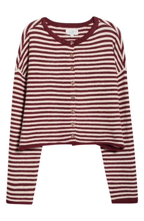 Georgia Stripe Roll Hem Cardigan