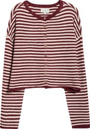 PacSun Georgia Stripe Roll Hem Cardigan