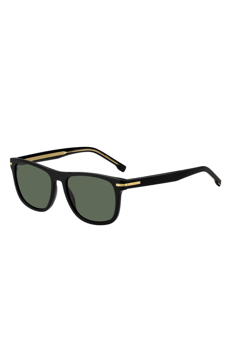 BOSS 55mm Square Sunglasses, Alternate, color, Black