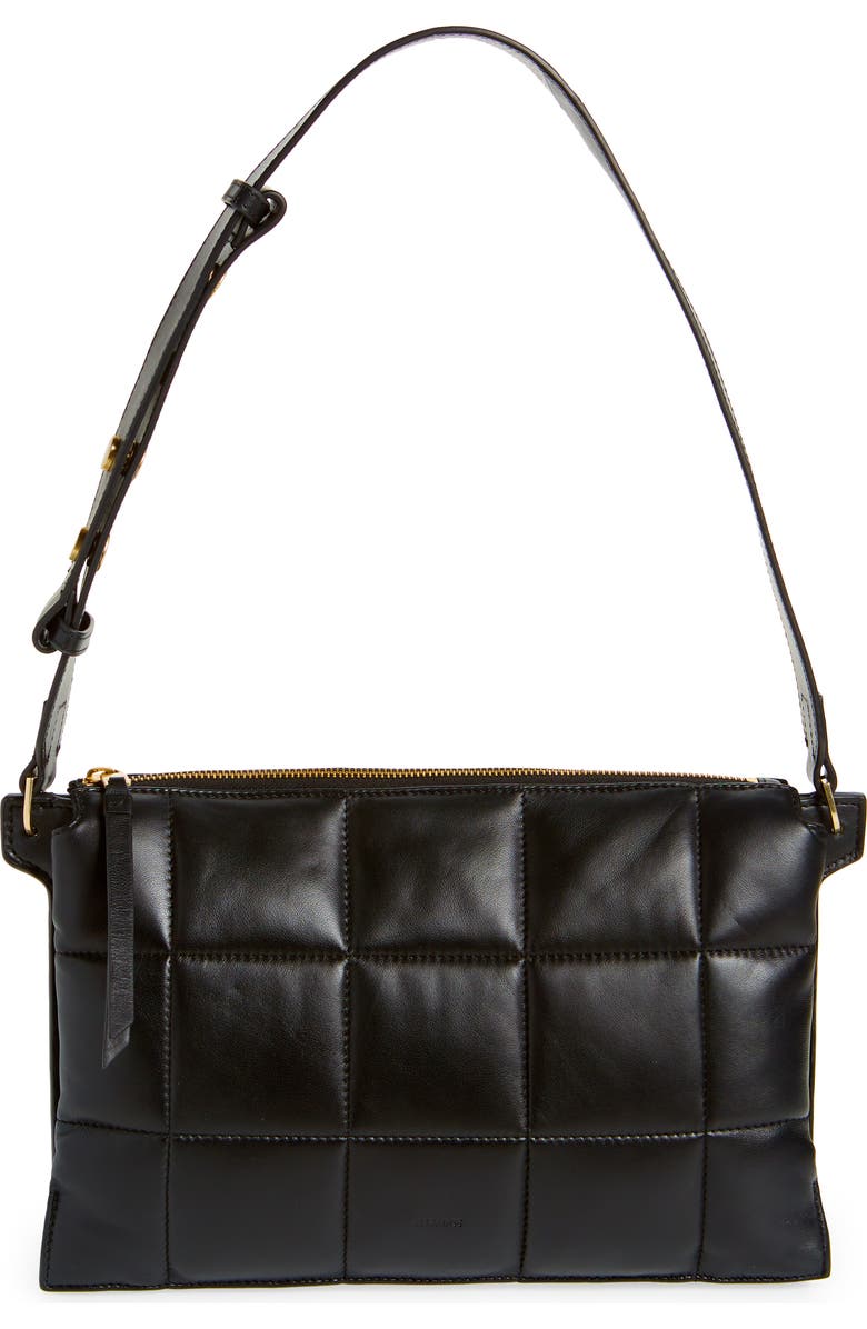 AllSaints Sheringham Quilted Shoulder Bag, Main, color,