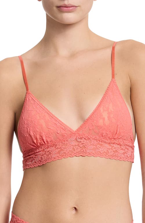 Hanky Panky Animal Max Lace Padded Bralette In Pink