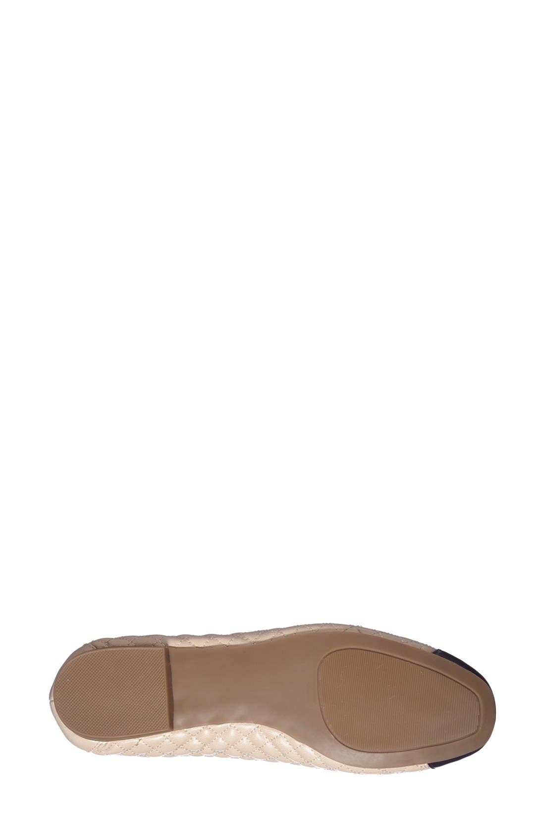 'Amina' Flat, Alternate, color, CUBAN SAND/  BLACK