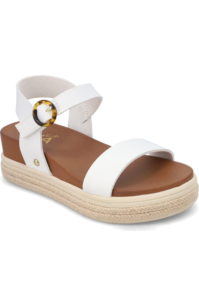 MIA Kids' Pyper Platform Sandal, Main, color, White