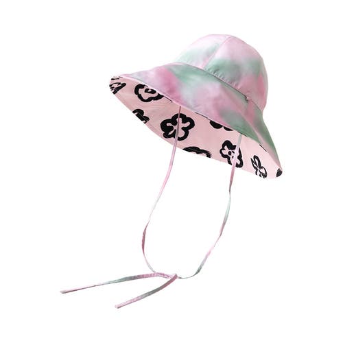 Lost Pattern Nyc "day Dream" Reversible Sun Hat In Pink