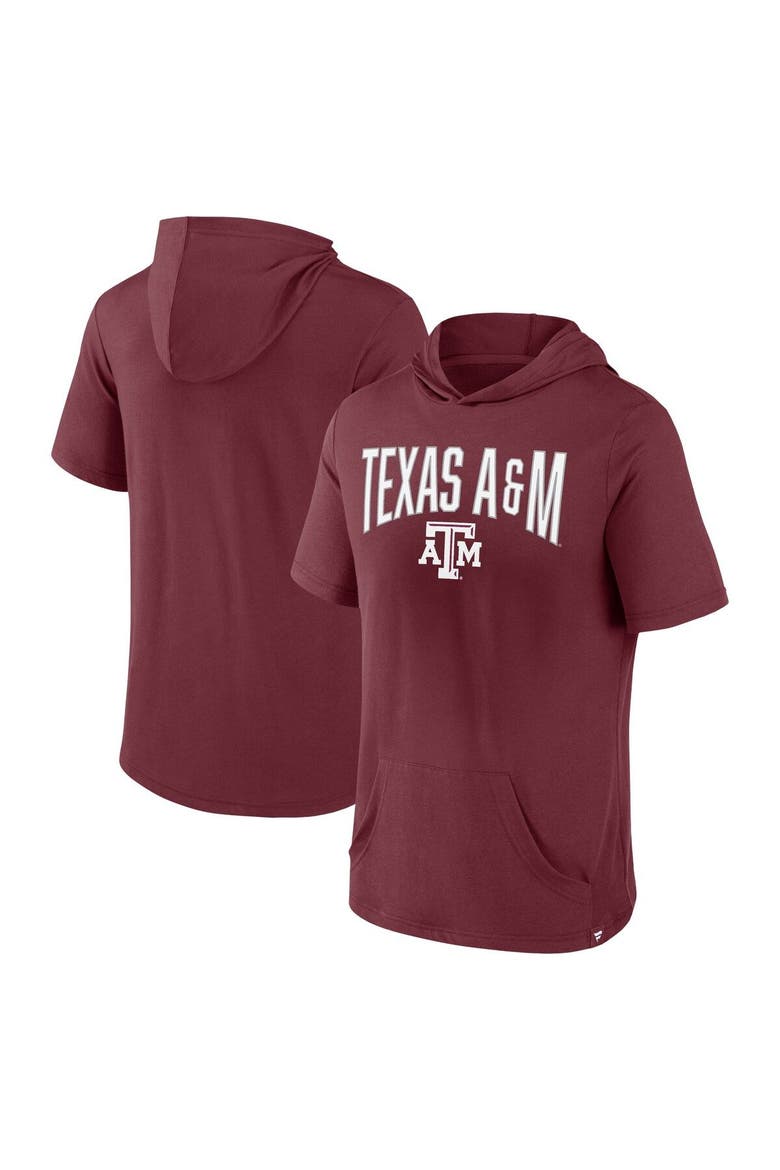 Men's Fanatics Branded Maroon Texas A&M Aggies Outline Lower Arch Hoodie T-Shirt, Main, color, Maroon