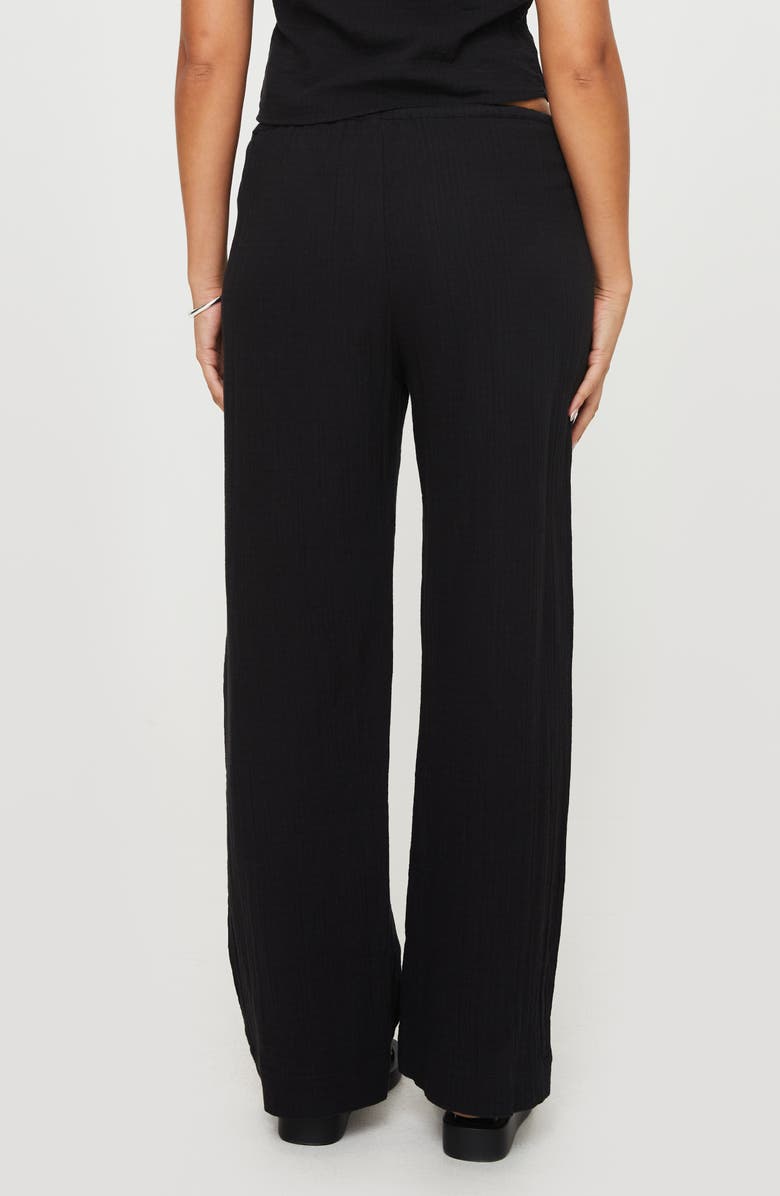 Princess Polly Zanzibar Wide Leg Organic Cotton Pants, Alternate, color, 