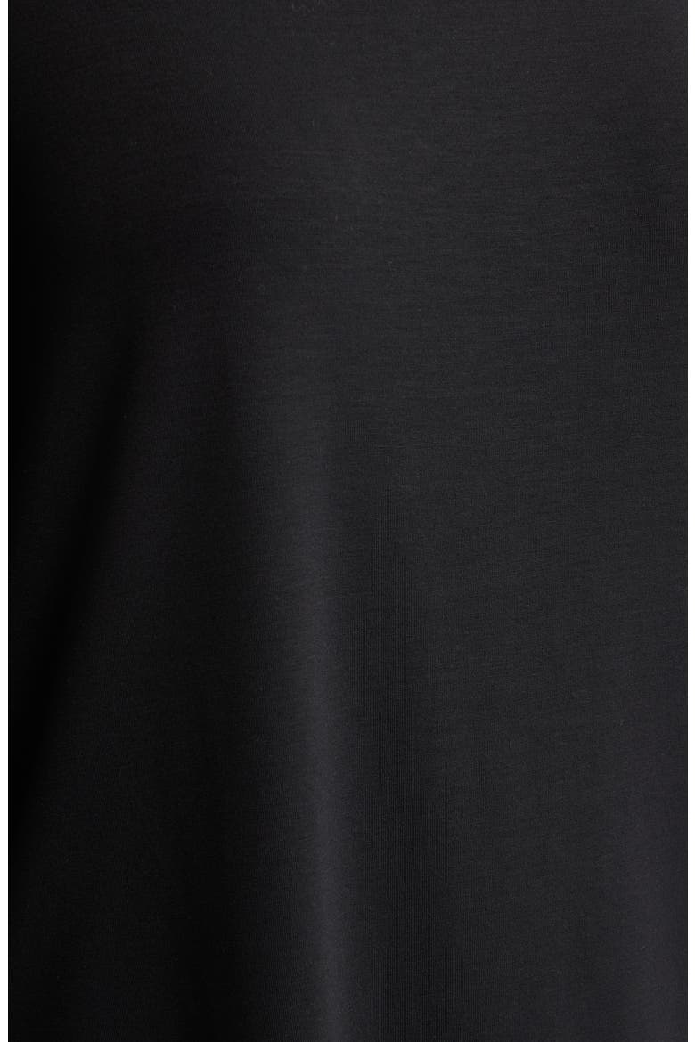 Ballet Neck Long Sleeve Tunic, Alternate, color, BLACK