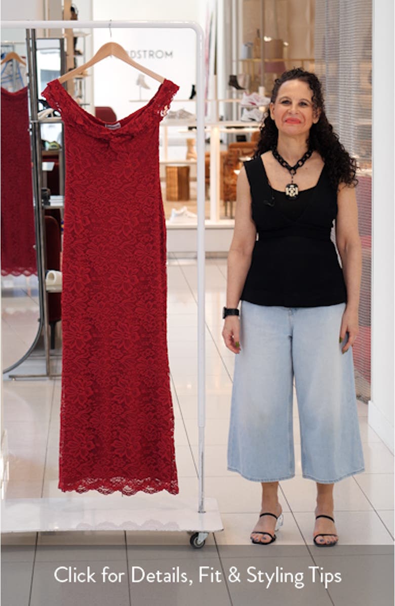 Anabeila Off the Shoulder Lace Mermaid Gown, sales video thumbnail