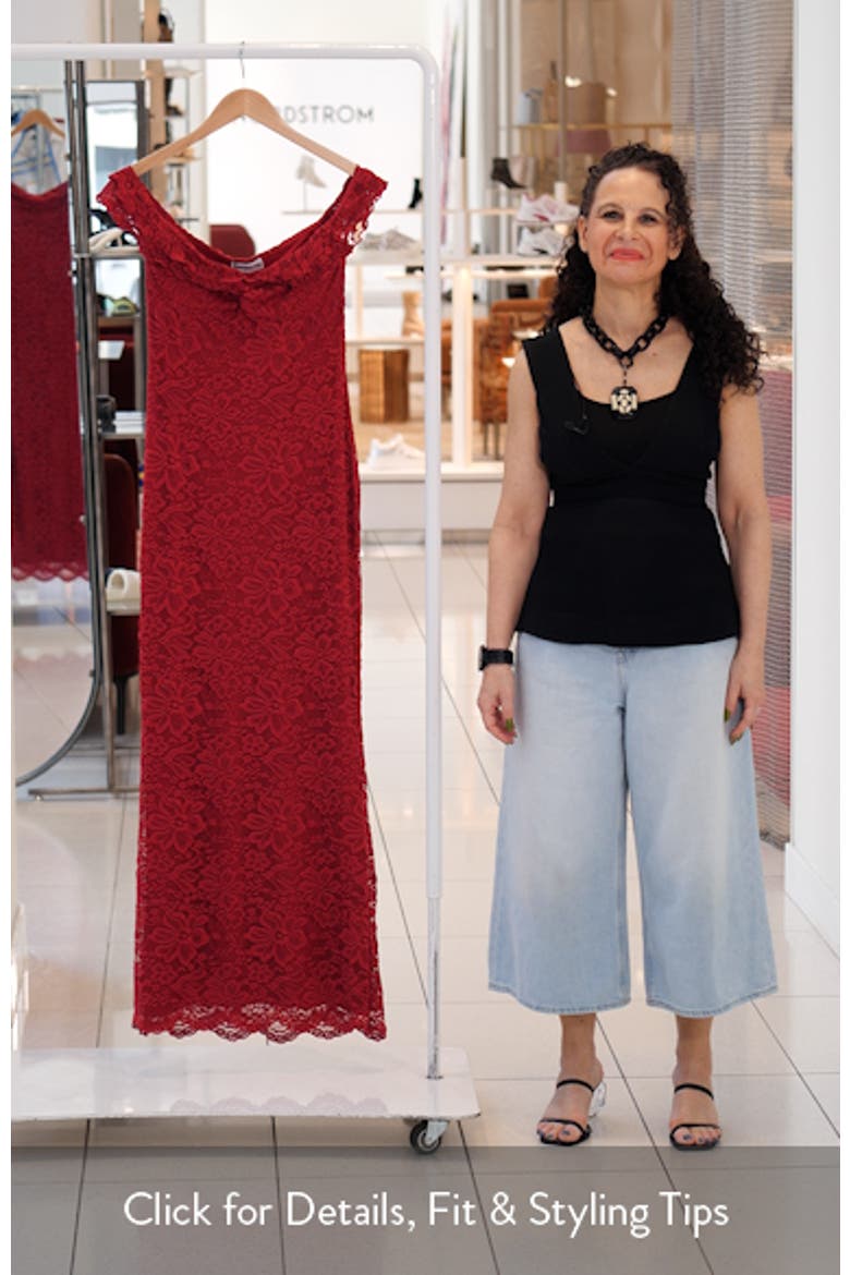 Anabeila Off the Shoulder Lace Mermaid Gown video