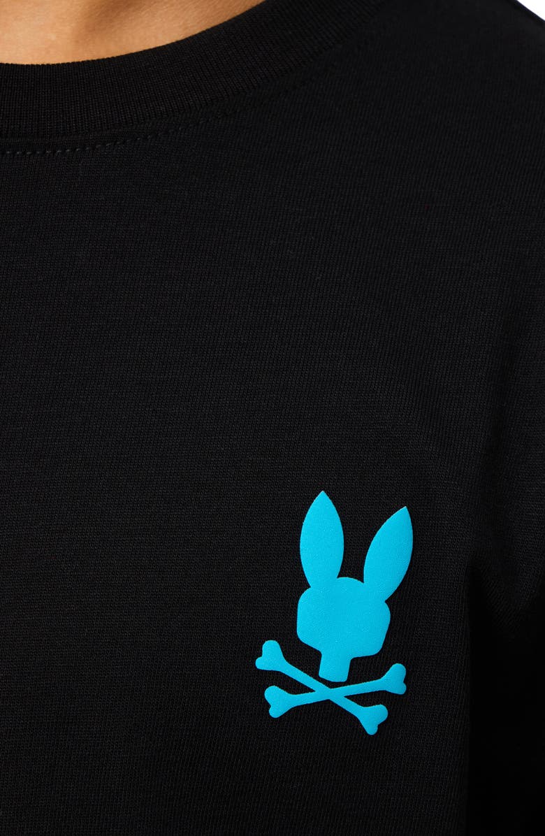 Psycho Bunny Kids' Richardson Long Sleeve Cotton Graphic T-Shirt, Alternate, color, 