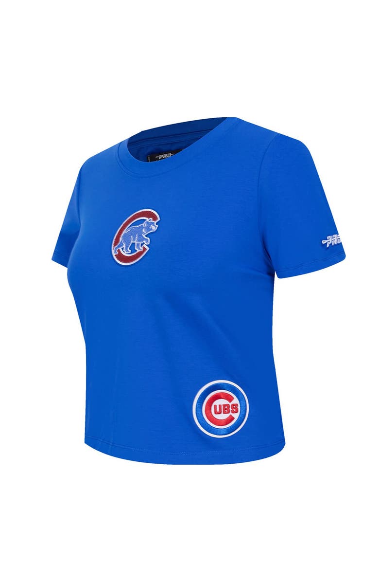 PRO STANDARD Women's Pro Standard  Royal Chicago Cubs Game Day Classics Baby Doll Cropped T-Shirt, Alternate, color, 