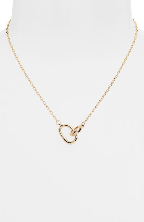 Panacea Link Pendant Necklace In Gold