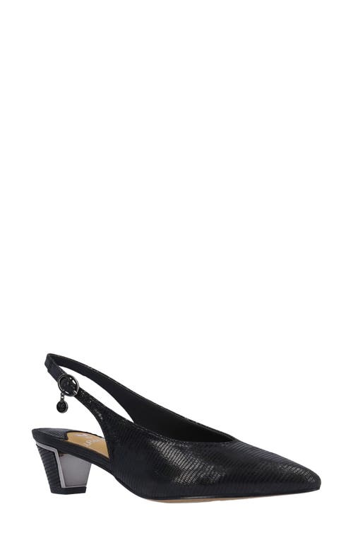 J. Reneé Darra Slingback Pointed Toe Pump In Black