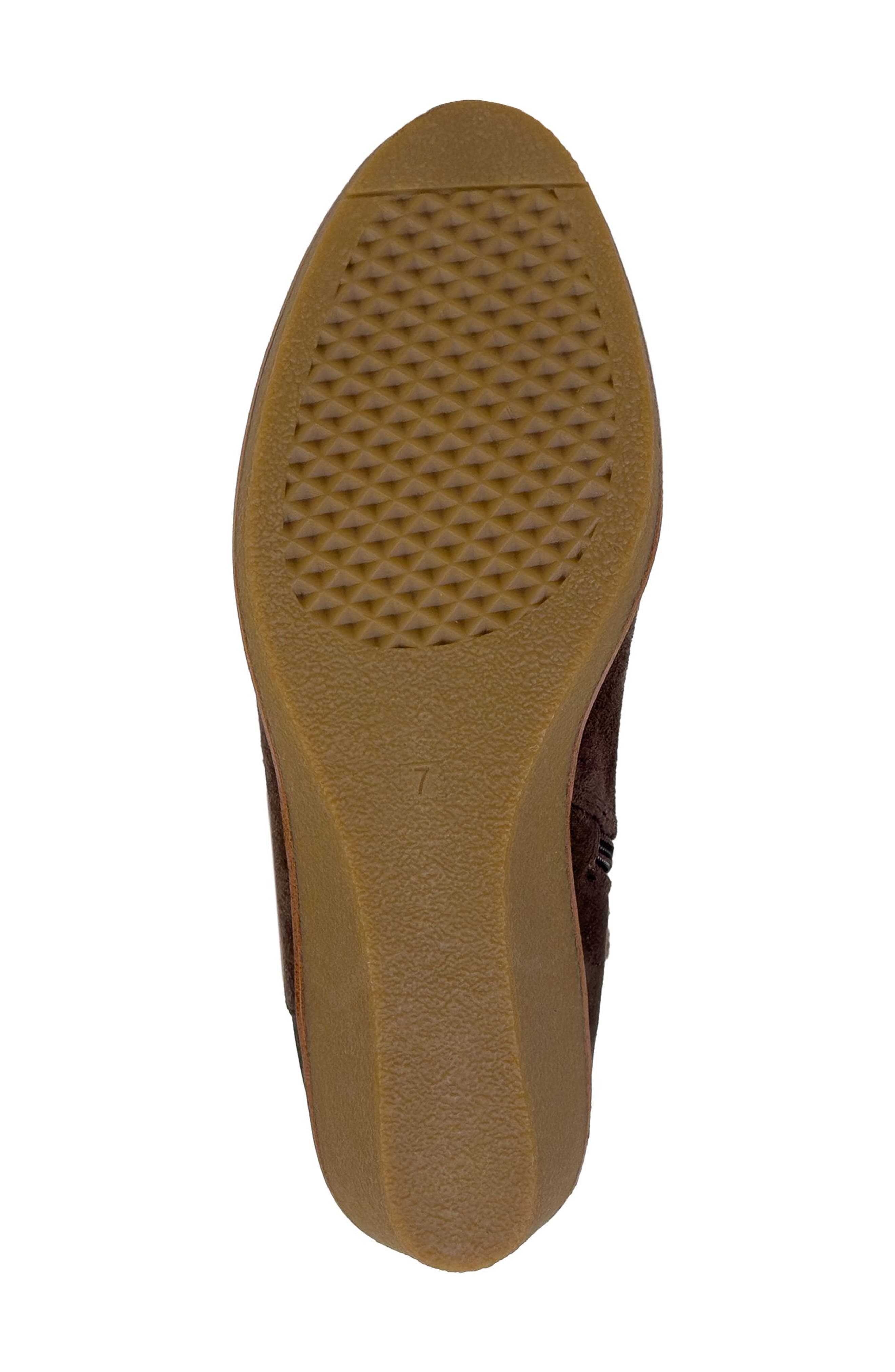 Aerosoles Binocular Faux Shearling Lined Wedge Boot, Alternate, color, Java