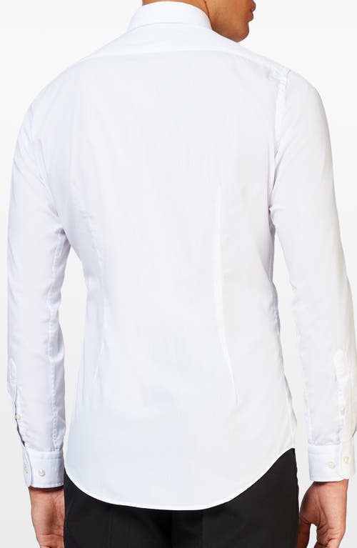 Opposuits White Knight Modern Tailored Fit Wrinkle Resistant Button-up Shirt In White