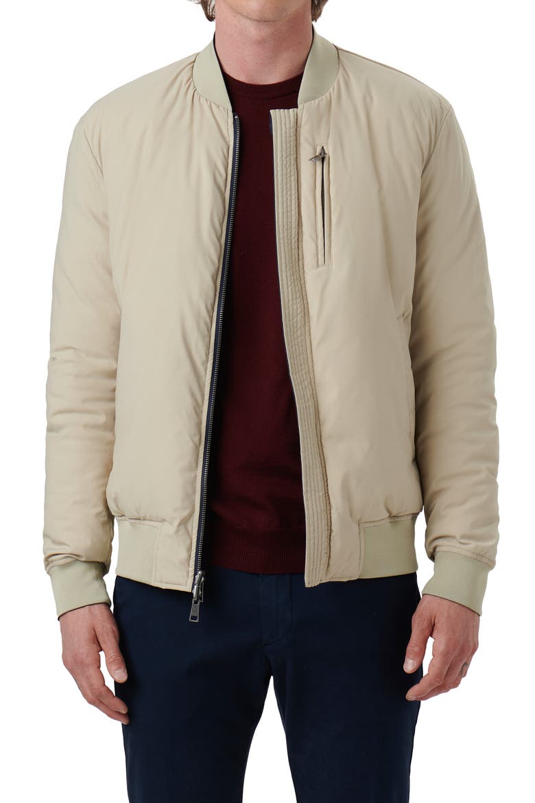 Water Resistant Reversible Bomber Jacket, Alternate, color, NAVY